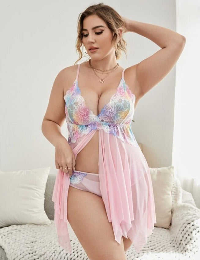 Unicorn's Kiss Baby Doll & Panties - Pink