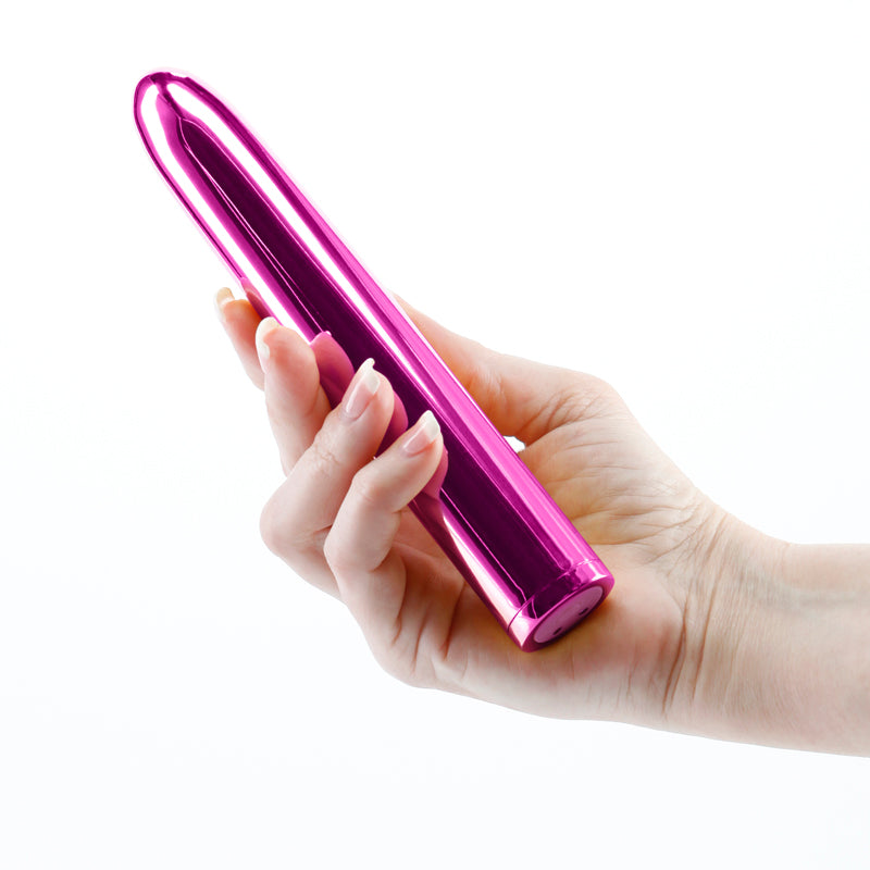 Chroma Metallic Rechargeable 7inch Vibe - Pink