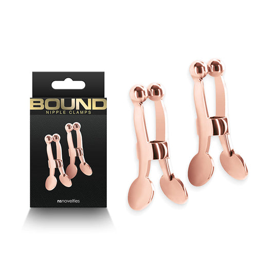 Bound Rose Gold C1 Nipple Clamps
