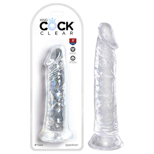 King Cock Clear 8 inch Dildo - Clear