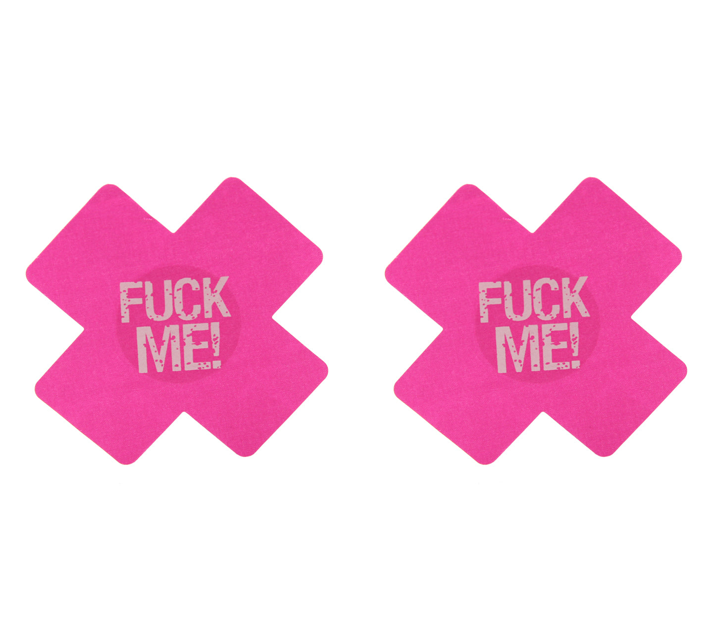 F*ck Me Cross Nipple Covers 2 Pack - Pink