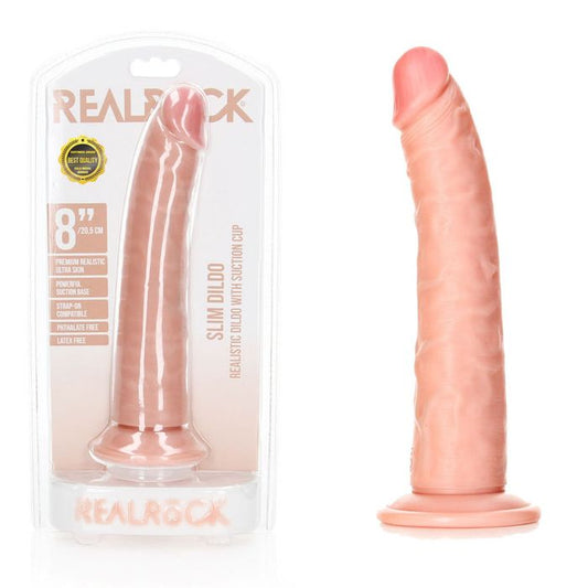 Realrock Realistic Slim Dildo 20.5cm - Flesh