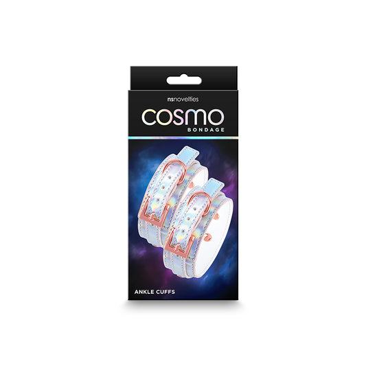 Cosmo Bondage Holographic Ankle Cuffs - Rainbow