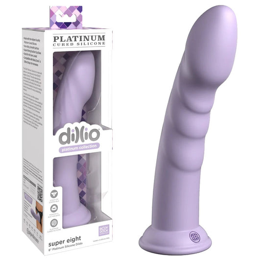 Dillio Platinum Super Eight 8Inch Dildo - Purple
