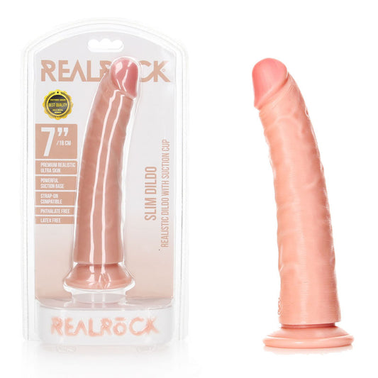 Realrock Realistic Slim Dildo 18cm - Flesh