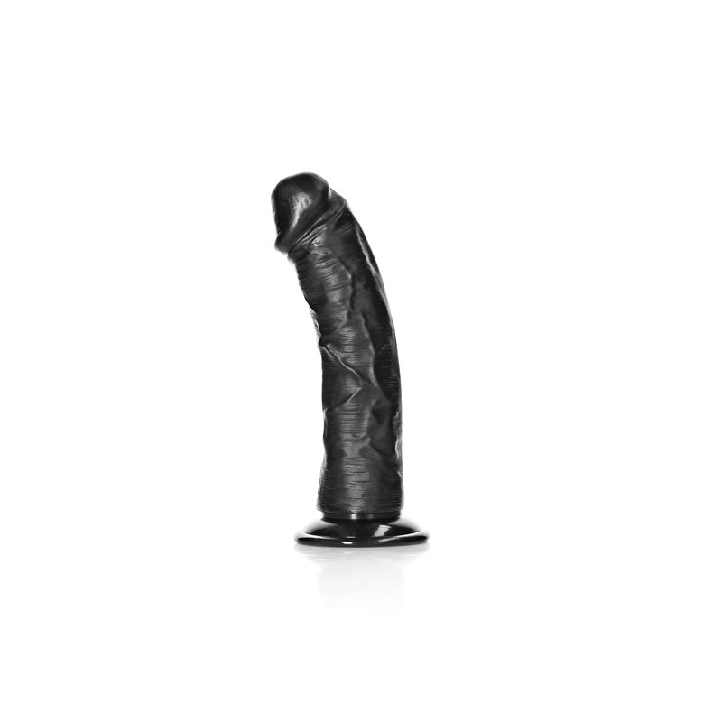 Realrock Realistic Curved Dildo 15.5cm - Black