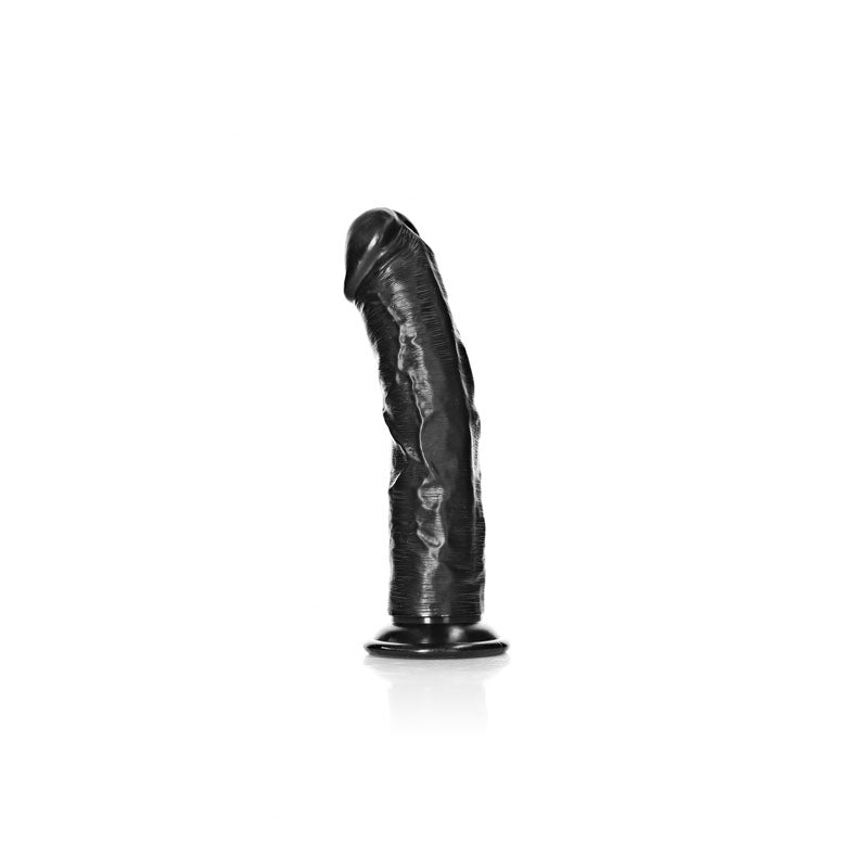Realrock Realistic Curved Dildo 18cm - Black